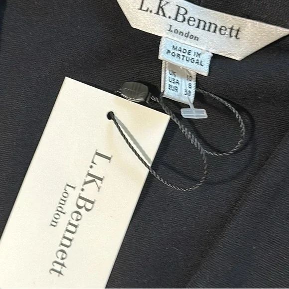 L.K.Bennett Black Aviana Midi Dress
